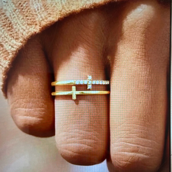 SHEIN Jewelry - Sale 2/$10* NWT Cross cubic zirconia ring by SHEIN. Select size 8 or 9.